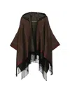 Etro Paisley-print Hooded Poncho In Multi