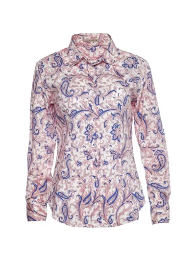 Pre-owned Etro Paisley-print Long-sleeve Shirt In White