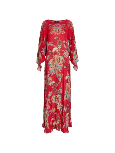 Etro Paisley-print Maxi Dress In Red