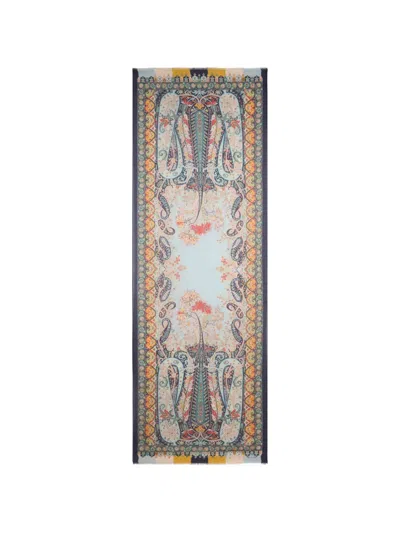Etro Paisley-print Scarf In Brown