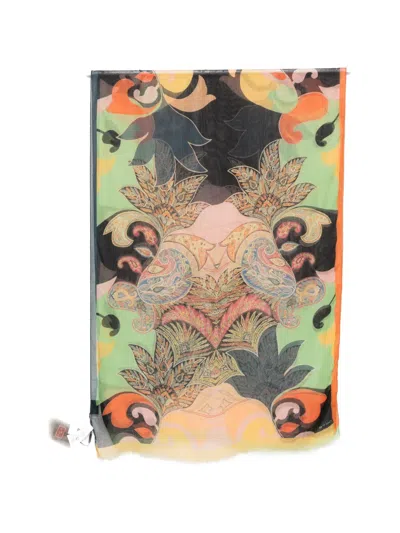 Etro Paisley-print Scarf In Neutral