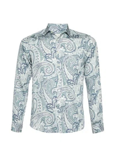 Pre-owned Etro Paisley-print Shirt In Blue