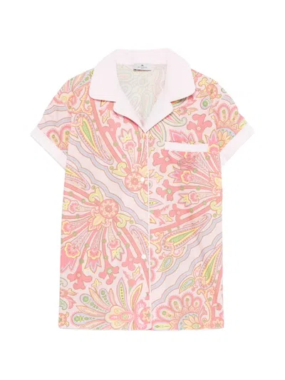 Etro Kids' Paisley-print Shirt In Multi