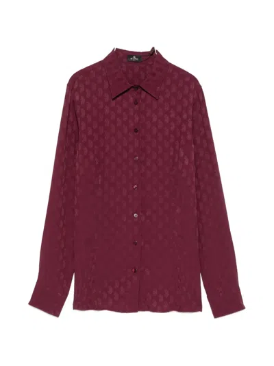 Etro Paisley-print Shirt In Red