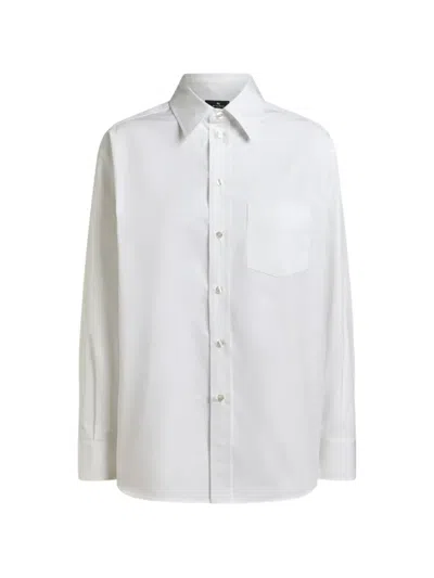 Etro Printed Back Panel Shirt In White