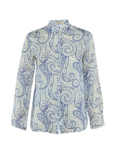 Pre-owned Etro Paisley-print Shirt In White