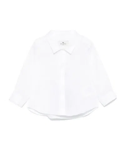 Etro Kids' Paisley-print Shirt In White