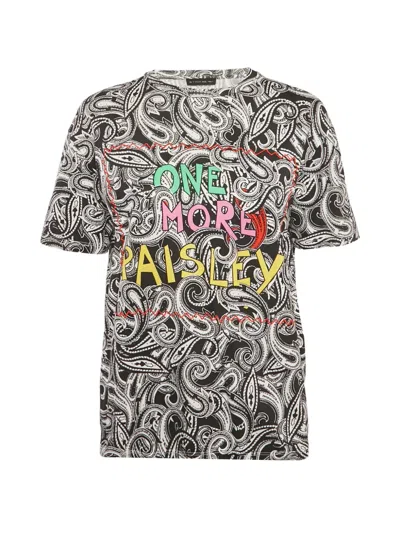 Pre-owned Etro Paisley-print Short-sleeve T-shirt In Black