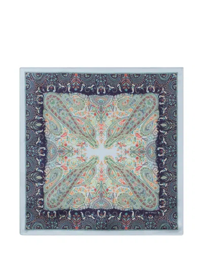 Etro Paisley-print Silk Pocket Square Scarf In Multi