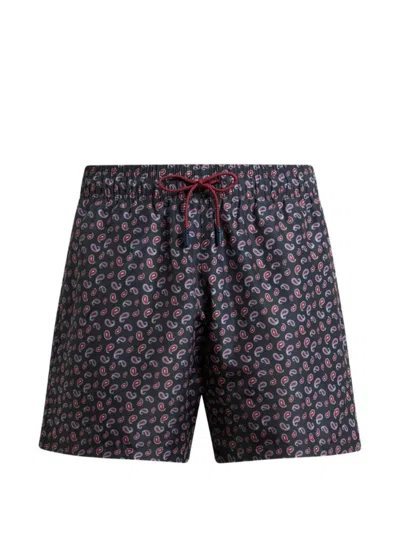 Etro Paisley-print Swim Shorts In Multi
