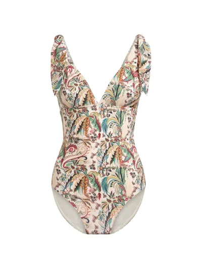 Etro Paisley-print Swimsuit In Multi