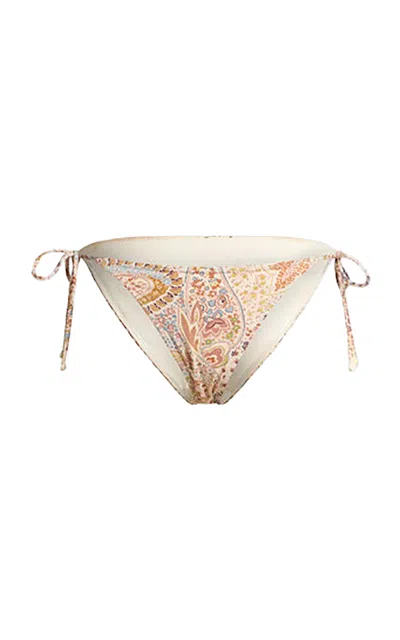 Etro Paisley-printed Bikini Bottom In Neutral