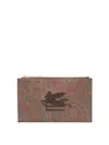 Etro Paisly Print Pouch In Marrón