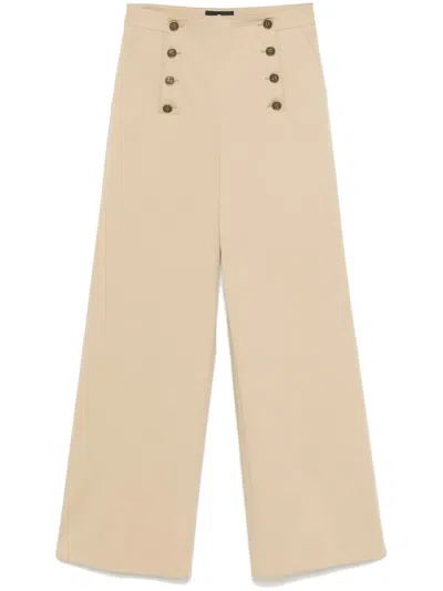 Etro Panel-detail Trousers In 中性色