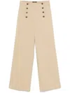 Etro Tailored Pants With Pegaso-buttons In Neutral