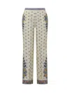 Etro Amebas Print Natural Pants For Women In Neutral