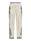 Etro Amebas Print Natural Pants For Women In Cream