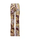 Etro Flare Pant In Multicolor