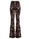 Etro Paisley-print Knitted Trousers In Multicolor