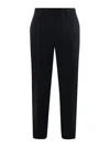 Etro Stretch Twill Trousers In Azul