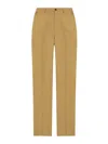 Etro Straight Leg Trousers With Belt Loops And Pockets In Brown