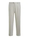 Etro Tailored Wool Trousers In Gris
