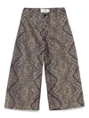 Etro Patterned-jacquard Trousers In Blue