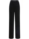 Etro , Velvet Palazzo Trousers, Woman, Black, Size 46