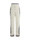 Etro Amebas Print Natural Pants For Women