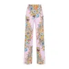 Etro Floral High-rise Silk Wide-leg Pants
