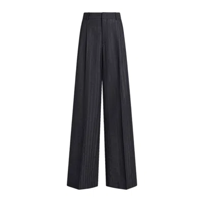 Etro Patterned-jacquard Wool Trousers In B0711