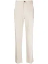 Etro Tailored Jogger Pants With Button Accents In Beige