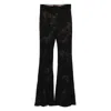 Etro Flared Casual Pants In Black