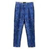 Etro Jacquard-lace Trousers In Blue