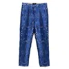 Etro Jacquard-lace Trousers In Blue