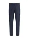 Etro Men Flannel Cargo Pants In Blue