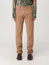 Etro Velvet Trousers Featuring Paisley Pattern In Braun