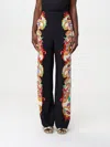 Etro Silk Straight-leg Trousers In Black