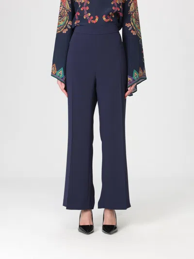 Etro Pants Woman  In Blue