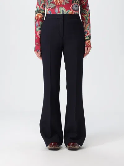 Etro Pants  Woman Color Blue In Black