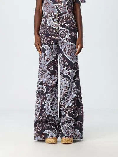 Etro Pants  Woman Color Blue In Blau