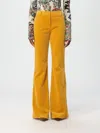 Etro Velvet Flared Trousers In Braun