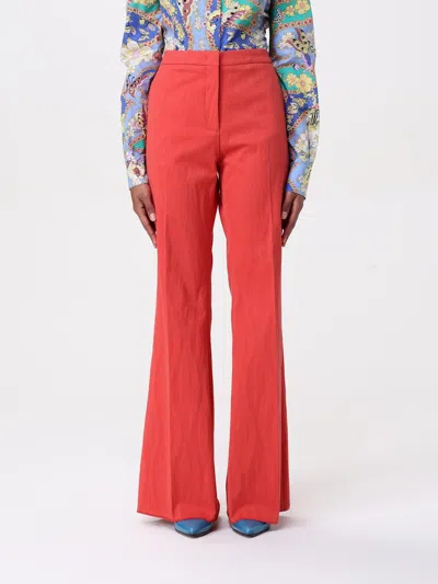 ETRO PANTS ETRO WOMAN COLOR CORAL,G47825017