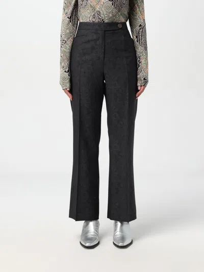 Etro Pants  Woman Color Grey In Grau