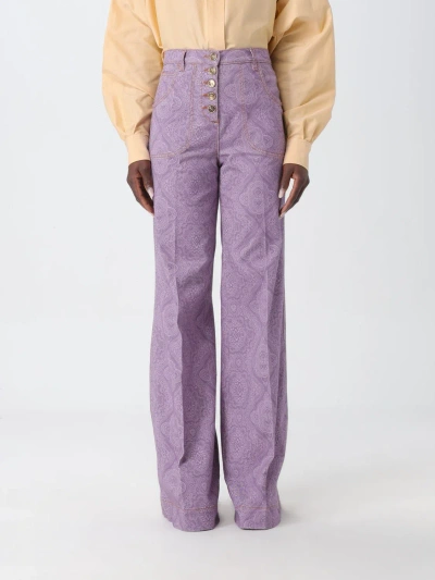 Etro Trousers  Woman Colour Lilac