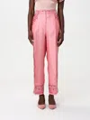 Etro Hose Mit Floralem Muster Aus Seide In Pink