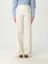 Etro Flared Stretch Cotton Denim Jeans With Pegaso Buttons