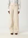 Etro Pantalon Natural Camal Ancho In White