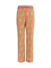 Etro Women Bootcut Trousers With Placed Paisley Foliage Print In Multi