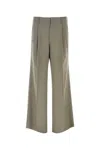 Etro Men Army Green Stretch Wool Palazzo Pant In Green